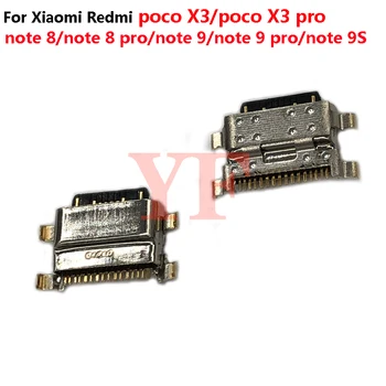 10db Eredeti Xiaomi Redmi Poco X3 pro megjegyzés 8 9 Pro 9S megjegyzés 10 Pro 10-ES USB-Töltés Port Dokkoló Csatlakozó Aljzat