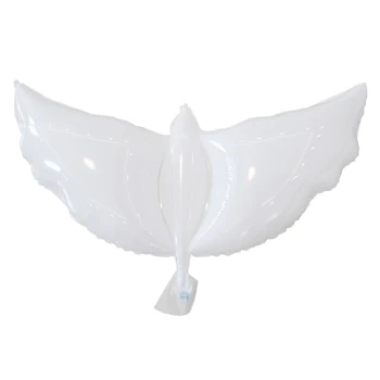 10db Repülő Fehér Galamb, Lufi Esküvői Party Dekoráció Galamb Lufi Béke Madár Labdát, Galambok Fólia Léggömb