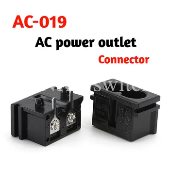 10DB/SOK AC019 dual-lyuk dual-port AC-019 konnektorba hajlított láb vízszintes Csatlakozó