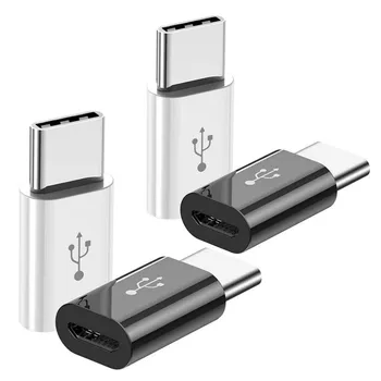 2000pcs Micro USB-USB C Adapter a Mobil Telefon Adapter c-Típusú Felület Adatok Vonal Töltő Átalakító Samsung Xiaomi Huawei