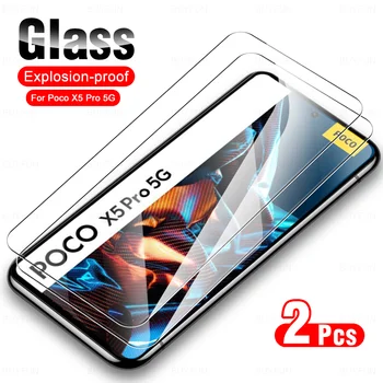 2db Biztonsági Üveg A Xiaomi Poco X5 Pro 5G Edzett Üveg Pocco Poko PocoX5Pro PocoX5 X5Pro 6.67