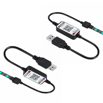2X Vezeték nélküli Bluetooth LED Dimmer Távirányító DC5-24V-os Telefon APP Kapcsolat Ellenőrzése Az RGB Lámpa Csík Időzítő Kapcsoló