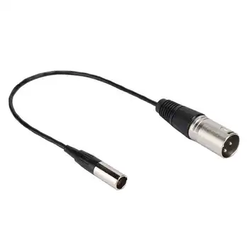 30cm Mini XLR 3PIN Férfi-XLR Férfi Adapter Audio Kábel TÜKÖRREFLEXES Fényképezőgép, Mikrofon Professzionális Fotózás Berendezések