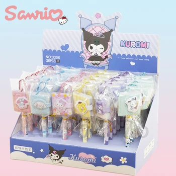 36 Sanrio Medál Mini Notebook Zselés Toll Szett Hello Kitty Cinnamoroll Kuromi Semleges Toll Iskola Írószer Nagykereskedelmi