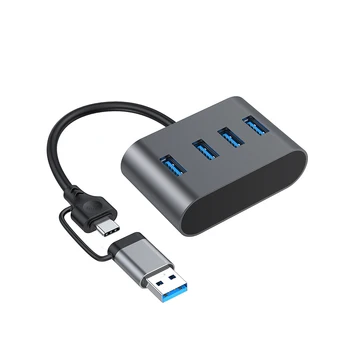 4 Port az USB-Típus C-HUB USB3.0 Dokkoló Állomás, a PC, Laptop, Számítógép, Kiegészítők, OTG USB Elosztó USB3.0 MacBook Pro Felület