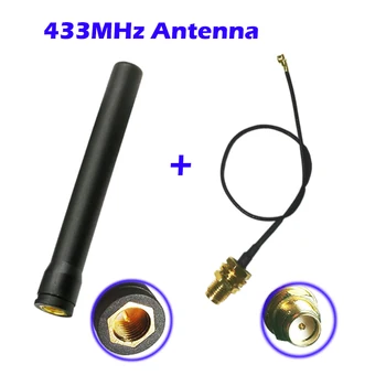 433 mhz-es Antenna 3dbi Antenna + RP-SMA/ SMA Csatlakozó Ufl./IPX Kiterjesztését Pigtail RG1.13Cable Haza RF Modul Lorawan Rendszer