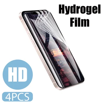 4db Teljes Borító Hidrogél Film iPhone 12 11 Pro Max képernyővédő fólia iPhone 13 12 Mini X XR XS Max 6 7 8 Plusz Nem Üveg