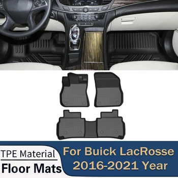 A Buick LacRosse 2016-2021 Auto Autó Szőnyeg Minden Időjárási TPE Láb Szőnyeg Szagtalan Pad Vízálló Tálca Mat Belső Kiegészítők