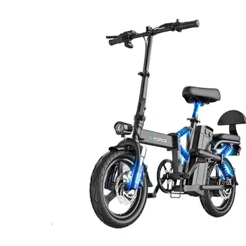 A férfiak, Illetve a Nők Összecsukható Kis Ultra-könnyű Sokk-elnyelő Kényelmes, Biztonságos Hordozható Lithium Akkumulátoros Elektromos Kerékpár