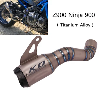A Kawasaki Z900 Ninja 900 Motorkerékpár, Kipufogó Titán Ötvözet Menekülés Nem DB Gyilkos Csúszik Eredeti Katalizátor, Kipufogó Tippek