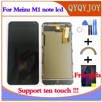 A Meizu M1 Megjegyzés érintőképernyő Digitalizáló +LCD Kijelző Meizu M1 Megjegyzés 5.5