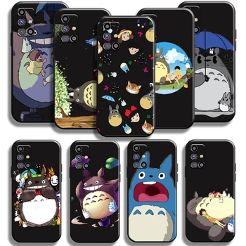 Anime Aranyos Rajzfilm Totoro Samsung Galaxy M31 M31S Telefon Esetében Esetekben Alapvetően TPU Folyékony Szilikon Shell Teljes Védelmet Carcasa