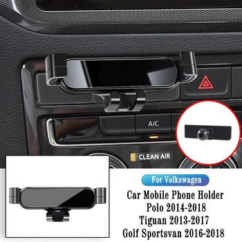 Autós Telefon tartó Volkswagen Tiguan Passat Polo Golf Gravitáció Navigációs Konzol GPS Állni Levegő Kilépő Klip Forgatható Támogatás