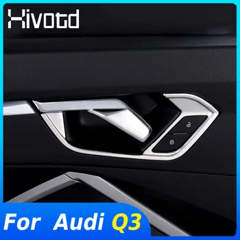 Az Audi Q3 2023-2019 Autó Tartozékok Rozsdamentes Acél Belső Kilincs Kárpitok Keret Fedél Belső Módosítás Dekoráció Alkatrészek