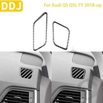 Az Audi Q5 Q5L FY 2018-up Kiegészítők Szénszálas Belső Auto műszerfal Levegő Kilépő Keret Trim Matrica