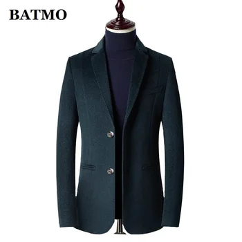 BATMO 2020 új érkezés őszi magas minőségű gyapjú alkalmi blézer férfi,férfi gyapjú kabát,extra méretű ruhák M-XXXL WKY-2165