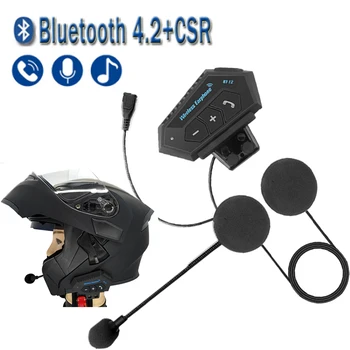 Bluetooth 4.2 Moto Sisak Fülhallgató Vezeték nélküli Kihangosító Sztereó Fülhallgató Bukósisakot Fejhallgató, MP3 Hangszóró Chip CSR8635