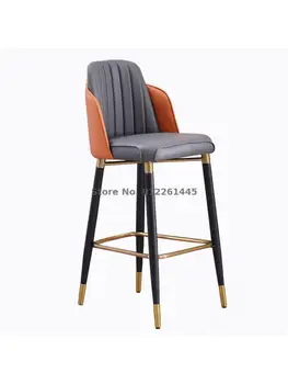 Bár szék fény luxus modern, egyszerű háztartási magas szék bőr bár szék kombináció magas széklet Sziget recepció szék