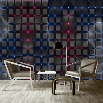 Egyedi Falfestmény, Háttérkép, 3D Technológia Értelemben Geometriai Minták Fal Festés Nappali Étterem Háttér Fali Dekor Freskó