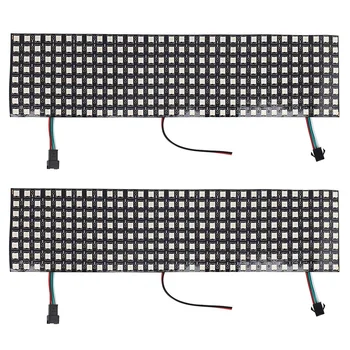EMELKEDIK-2X LED-Mátrix Panel, WS2812B RGB 832 Pixel Digitális Rugalmas Mátrix Egyedileg Címezhető LED Kijelző