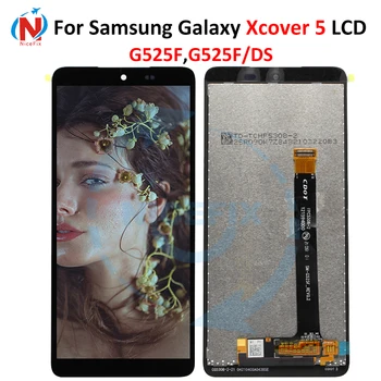 Eredeti Samsung Galaxy Xcover 5 EE LCD Kijelző, Touch Digitalizáló Képernyő Samsung Galaxy G525 G525F F/DS LCD