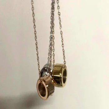 Európai, illetve Amerikai Férfi Titán Nyaklánc, Gyűrű, Világos Luxus Egyszerű Gyűrű, Medál, Hip-Hop koreai Verzió Gótikus