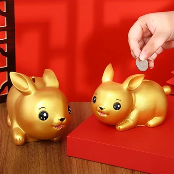 F1CC 2023 Kínai Arany Nyúl Év Piggy Bank Holiday Party Szülinapi Ajándék