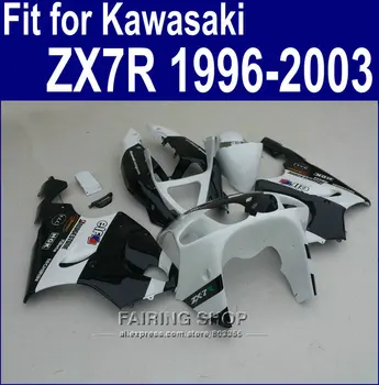 Fehér, fekete Burkolat, A Kawasaki ninja ZX7R 1996 1999 1998 2002 2003 ( Testre ingyenes ) 96 97 98 99 00 01 02 03 Spoiler készlet a40