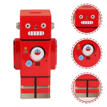 Fiúk Ajándék Digitális Pénz, Bank Rajzfilm Biztonságos Bank Doboz Robot Szobor Pénzt Változás Bank Elektronikus Persely, Fém Pénz Doboz Doboz