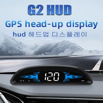 G2 HUD Head Up Display Autó GPS Sebességmérő HD Smart Óra Digitális Műszerek Auto Elektronikai Kiegészítők Autó hud 헤드업 디스플레이