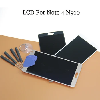 Garancia LCD Samsung Galaxy Note 4 N910 N910C N910A N910F N910H Megjegyzés4 LCD Képernyő Dispaly Touch Digitalizáló Közgyűlés