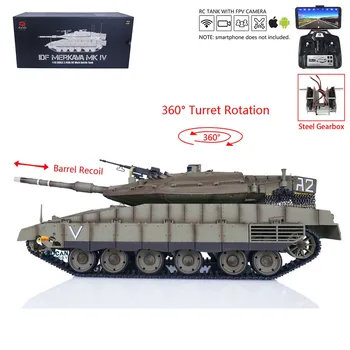 Heng Hosszú TK7.0 3958 1/16 RC Tank IDF Merkava MK IV Standard Edition FPV Kamera Tukán Műanyag Autó Modellek