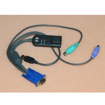 HP USB PS/2 KVM Virtuális Média Interfész Kábel AF604A, 414619-001, 520-439-505 520-439-503