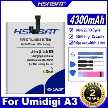 HSABAT A3 Pro 4300mAh Akkumulátor UMI Umidigi A3-as A3-as Pro Akkumulátorok