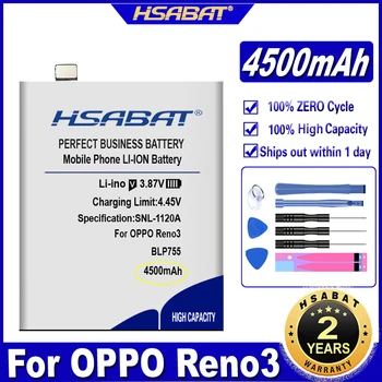HSABAT BLP755 4500mAh Akkumulátor OPPO op Reno3 Reno 3 Akkumulátorok