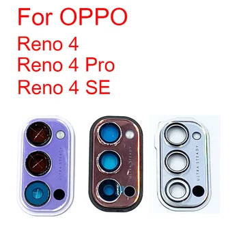 Hátsó Kamera Üveg Lencse takaró Keretet Az Oppo Reno 4 Pro 4Pro 4se Fő Hátsó Kamera Lencséjét a Ragasztó cserealkatrészek