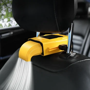 Kocsi Hátsó Ülésen hűtőventilátor Hordozható Kocsiban Ülő Ventilátor 3 Sebesség Állítható BackSeating szellőzés lap Ventilátor USB Újratölthető Levegő Ventilátor