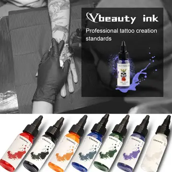 Környezetbarát Tetováló Festék Multi-color Jó penetráció Tetoválás Pigment Láb Kar