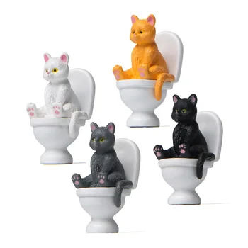 Lakberendezés Kert Miniatűr Állat Figurák Asztali Dekoráció Aranyos Macska Dísz Ábra Tereprendezés Háztartási Kínálat