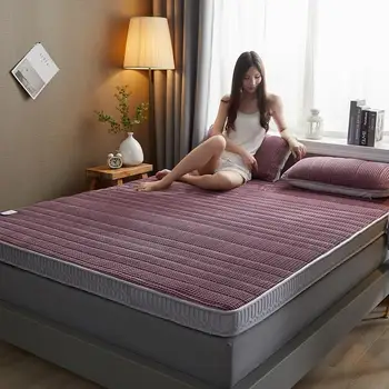 Megvastagodott latex matrac Puha Pad Téli meleg háztartási franciaágy tatami szőnyeg 0,9 m/1.2/1.35/1.5/1.8*2× 2.2 m