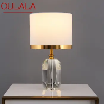 OULALA Kortárs Kristály asztali Lámpa LED Kreatív Tompítása Luxus asztali Lámpa Dekoráció, Otthon nappaliban, Hálószobában, Ágyban Oldalon