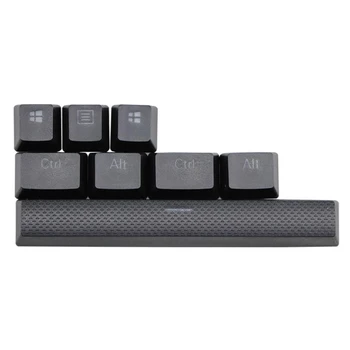 PBT Keycaps a K65 K70 K95 a G710+ Mechanical Gaming Keyboard, Háttérvilágítású Gomb Caps Cherry MX(Fekete)