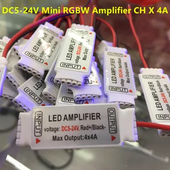 RGBW Led-es Mini Erősítő 4 CSATORNÁS x 4A DC5-24V 5pin a 5050 2835 RGBW LED Szalag RGB Lámpa