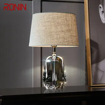 RONIN Modern Luxus Kristály asztali Lámpa LED Fényerő Íróasztal Világítás Kreatív Otthon Nappali, Hálószoba Éjjeli Dekoráció