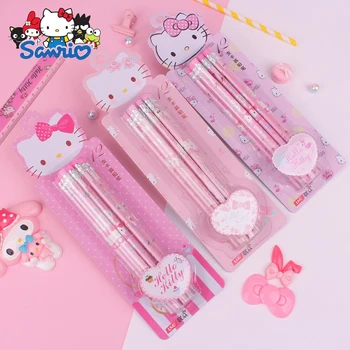 Sanrio Hello Kitty Gyermek Ceruza, Radír Fejét Hb Napló Ceruza Könnyű Hegyező, ólommentes Méreg Vizsga Írásban, Radír, Nagykereskedelmi