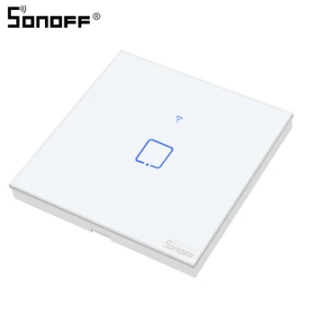 SONOFF TX T0 EU UK MINKET 1/2/3Gang WiFi Smart Wall Érintse meg a Kapcsolót Smart home App Távirányító Működik Alexa, a Google Haza