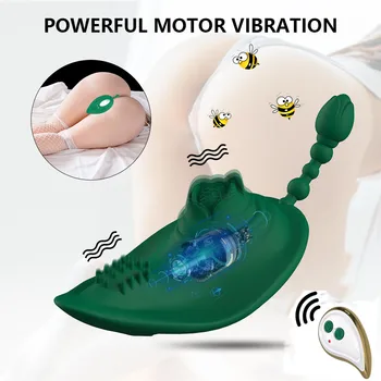 Vezeték nélküli Távirányító Bugyi Vibrátor Láthatatlan Vibráló Tojás Klitorisz Stimulátor Hordozható Bugyi Szex Játékok a Nő TD0381