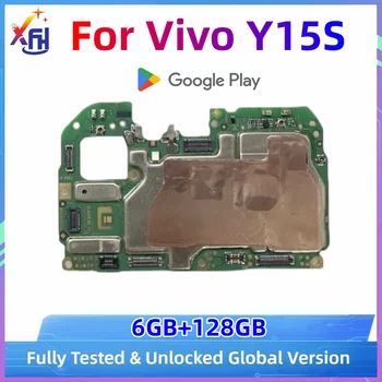 XIFEHHE Globális Eredeti Nyitva Alaplap A Vivo Y15S Alaplapja A Google Playstore Telepített Logika Testület 6 GB+128GB