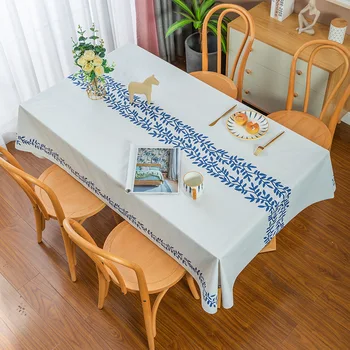 Étkező Asztal Ruhával Művészeti Kis Friss TableTablecloth Tea Terítő Egyszerű Csíkos Abroszt, Frissítő Szellő Fogmosás Willows