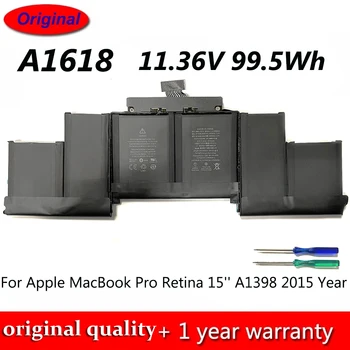 Új 11.36 V 99.5 Mi 8755mAh A1618 Laptop Akkumulátor Apple MacBook Pro 15